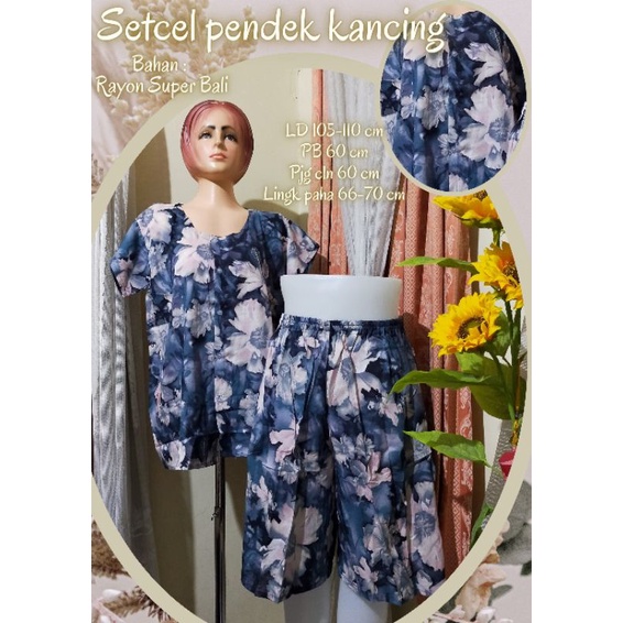 Stelan celana pendek //Setcel pendek //Baby doll Bali //Setcel Rayon Bali //Set Pajamas