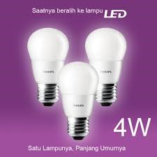 PHILIPS Lampu LED 4W 4watt 4 watt