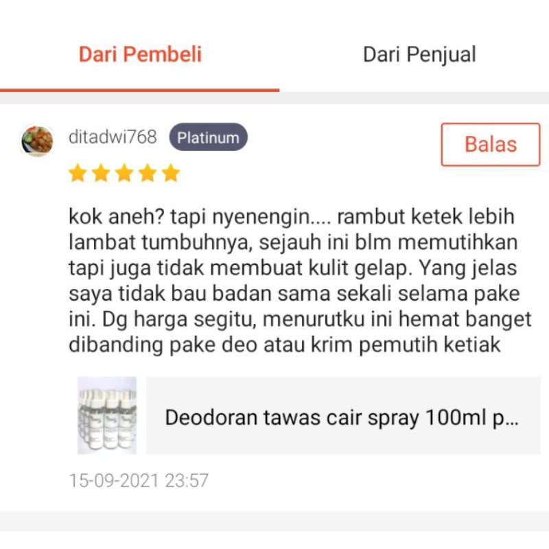 Deodorant Spray Tawas Cair Natural Herbal 100ml Penghilang  pencegah Bau Badan,  bau kaki, anak bumil busui pria wanita Pemutih Ketiak Ampuh Alnaatur umroh naik haji non alkohol halal standar BPOM COD anti oddor olah raga