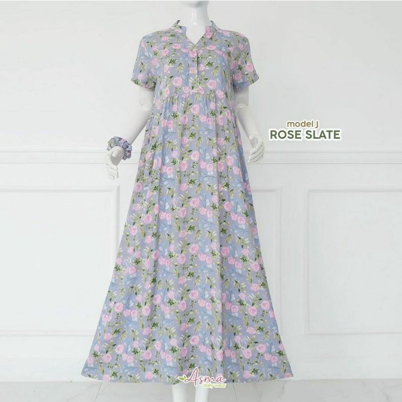 MODEL J ROSE SLATE Homedress Daster Asma daily wear Asma dailywear Asmadailywear