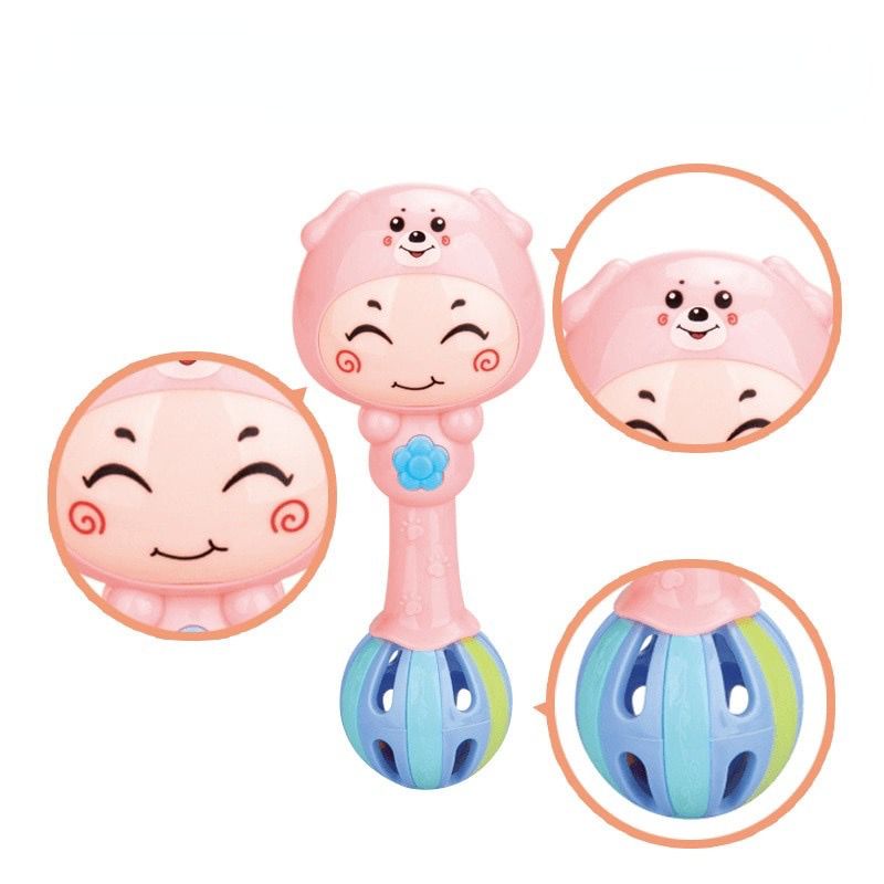 TONGKAT RATTLE MUSIK LED TEETHER TOSKA ELEKTRIK