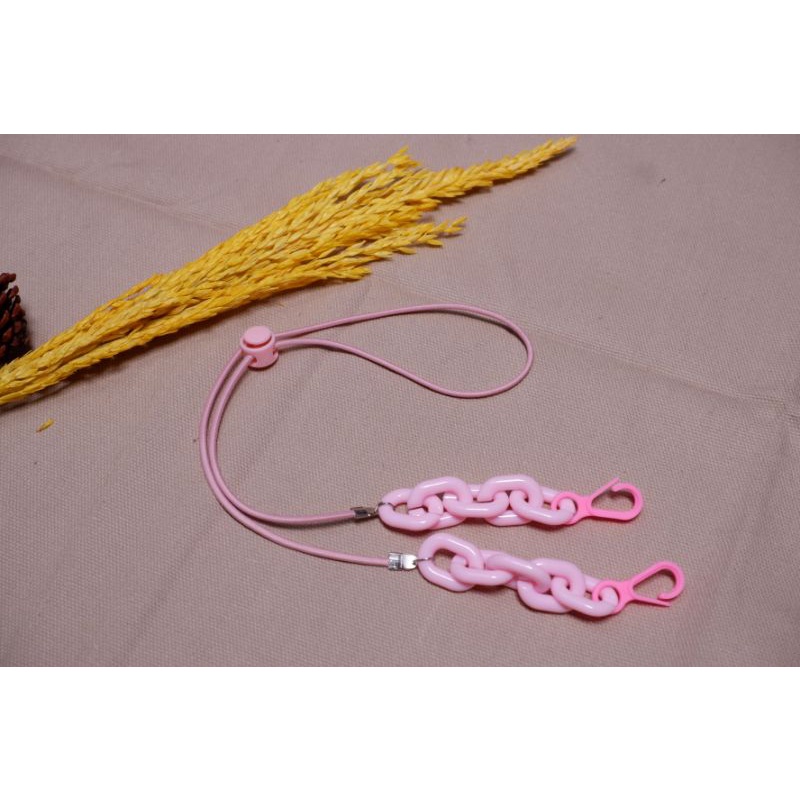 STRAP MASKER RANTAI PINK SMOOTH/STRAP MASKER MURAH/KALUNG MASKER/KALUNG MASKER MURAH/TALI MASKER/TALI MASKER MURAH/GANTUNGAN MASKER/GANTUNGAN MASKER MURAH/GANTUNGAN MASKER RANTAI/TALI MASKER RANTAI