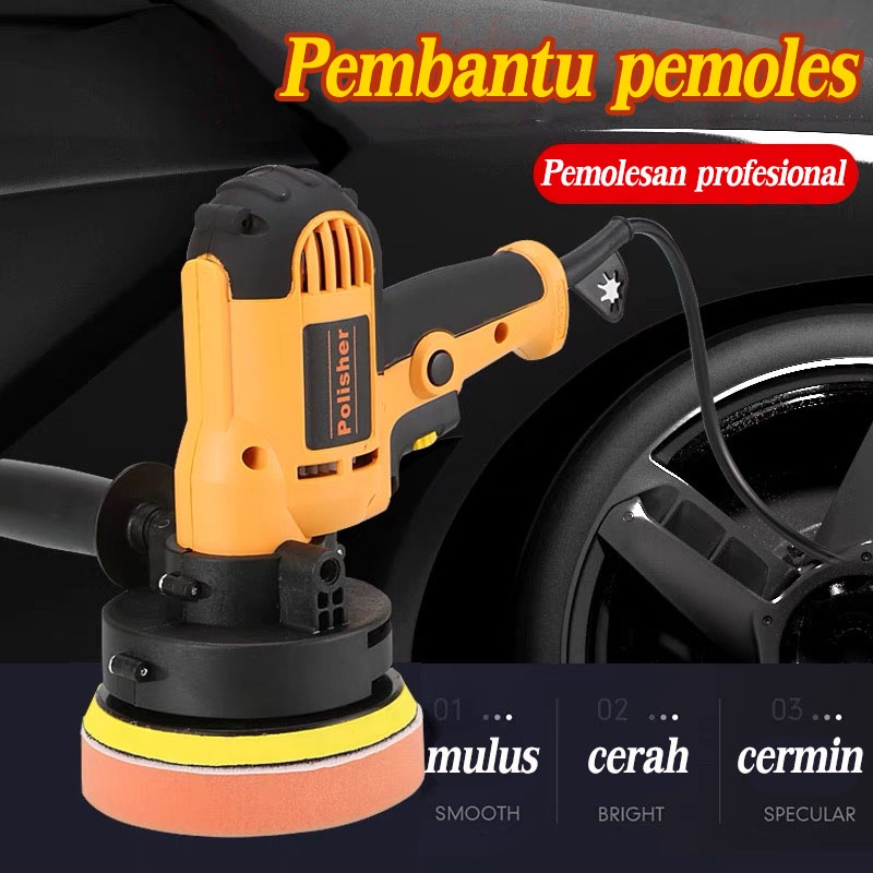 Reaim（garansi 3 tahun）Mesin poles  Wool Polisher 5&quot; Disc Mesin Poles Mobil Motor Detailing mobil super lengkap siap pakai harga promo japan yehnology