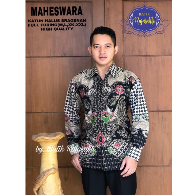 Batik Pria MAHESWARA Katun Halus Full Furing Termurah