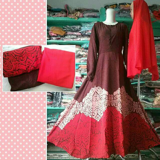 GAMIS SYARI - SET SYARI MOTIF BATIK