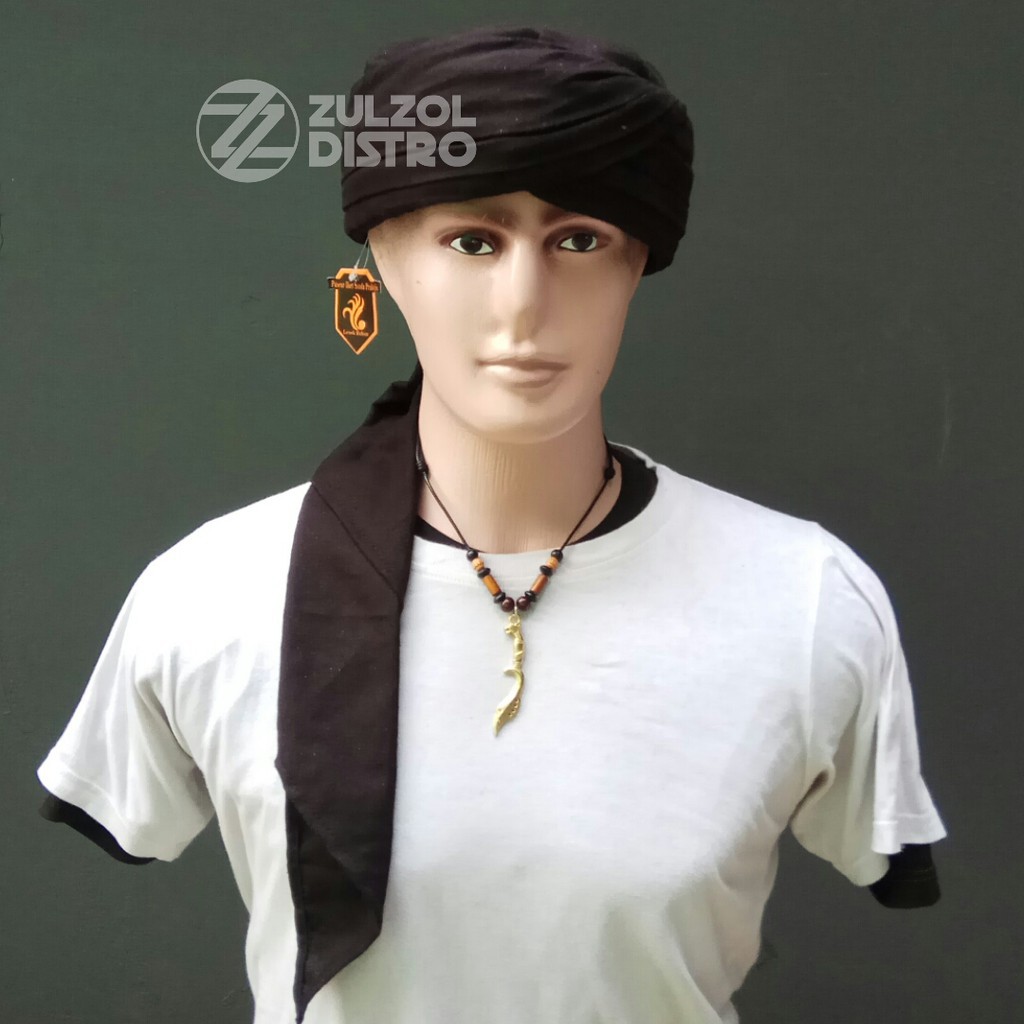 Sorban Imamah Permanen Hitam