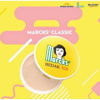 MARCK'S MARCKS BEDAK BEAUTY POWDER CLASSIC 40gr &amp; REFILL 20gr BPOM ORIGINAL