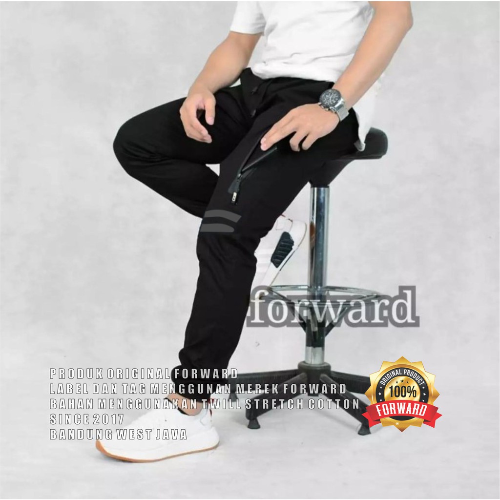 Celana Joger Jogger Strip Pria Original Forward