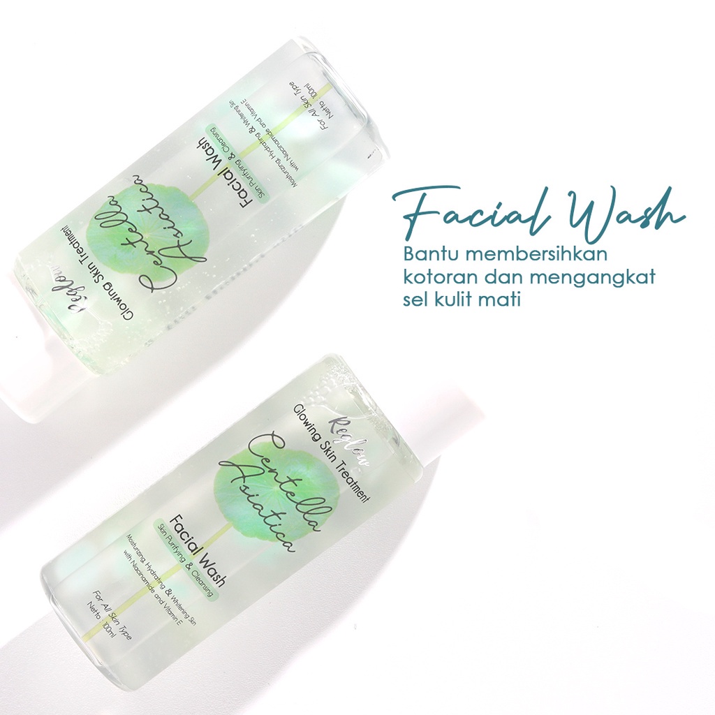 REGLOW Glowing Skin Treatment Paket Lengkap ORIGINAL 100% BPOM Skincare dr Shindy Putri Pemutih Pencerah Wajah Free Pouch Premium Termurah-Facial Wash
