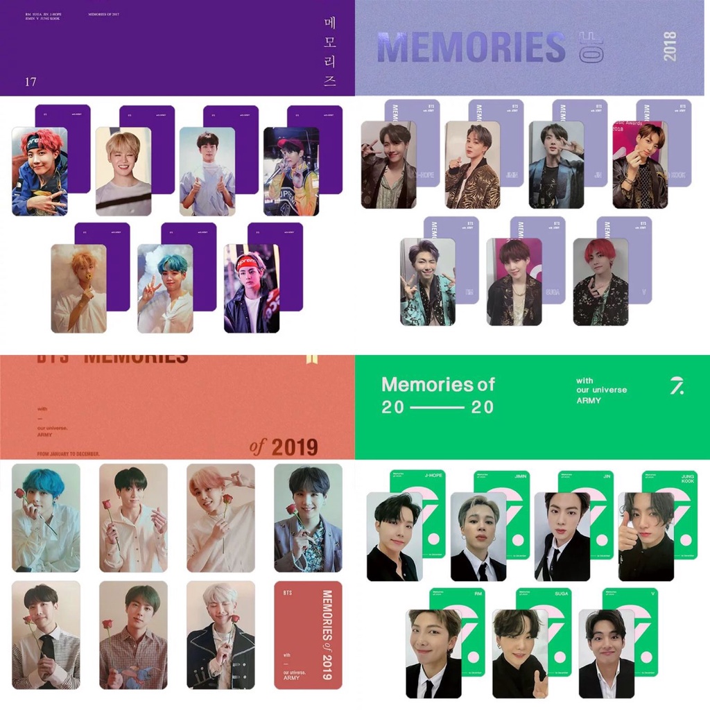 7pcs / set Kartu Memori BTS 2017-2020 Dengan our universe ARMY