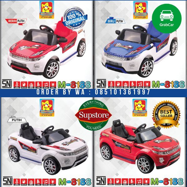 Promo   EXPEDISI Mainan Anak Mobilan Aki PMB 8188 RoadRacer Remote Control  Terbatas