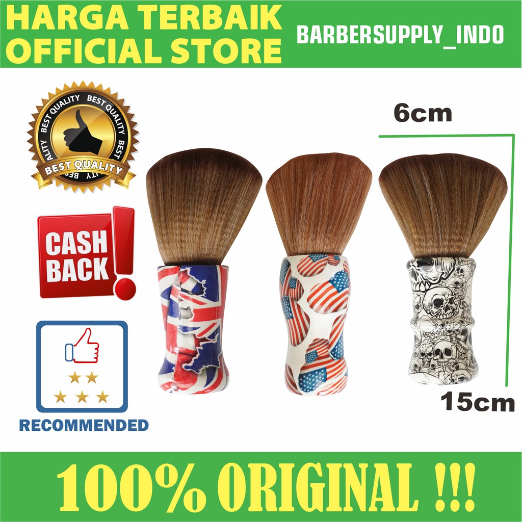 SIKAT / KUAS / BRUSH NYLON SANGAT HALUS NECK BRUSH LEHER MUKA MOTIF