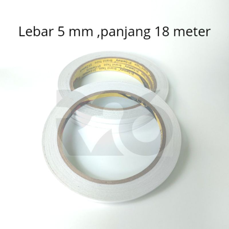 double tape century 5 mm panjang 18 meter