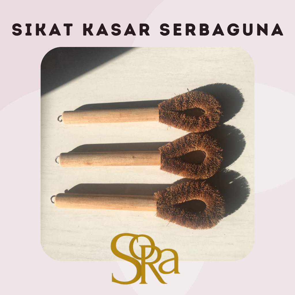 SIKAT KASAR / SIKAT KUALI - BIODEGRADABLE KITCHEN BRUSH ECO FRIENDLY