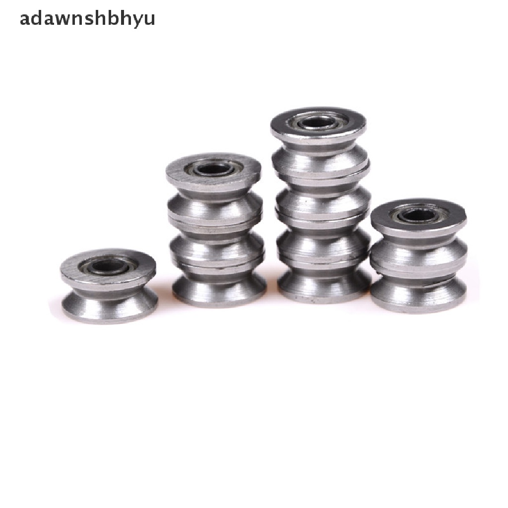 Adawnshbhyu 10pcs 624VV Alur V Alur Deep Groove Ball Bearing Jejak Berjalan Rel Panduan Bearing Baru