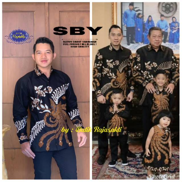 Batik Solo Motif KELUARGA SBY Asli Katun Cabut Sragenan Full Furing Murah