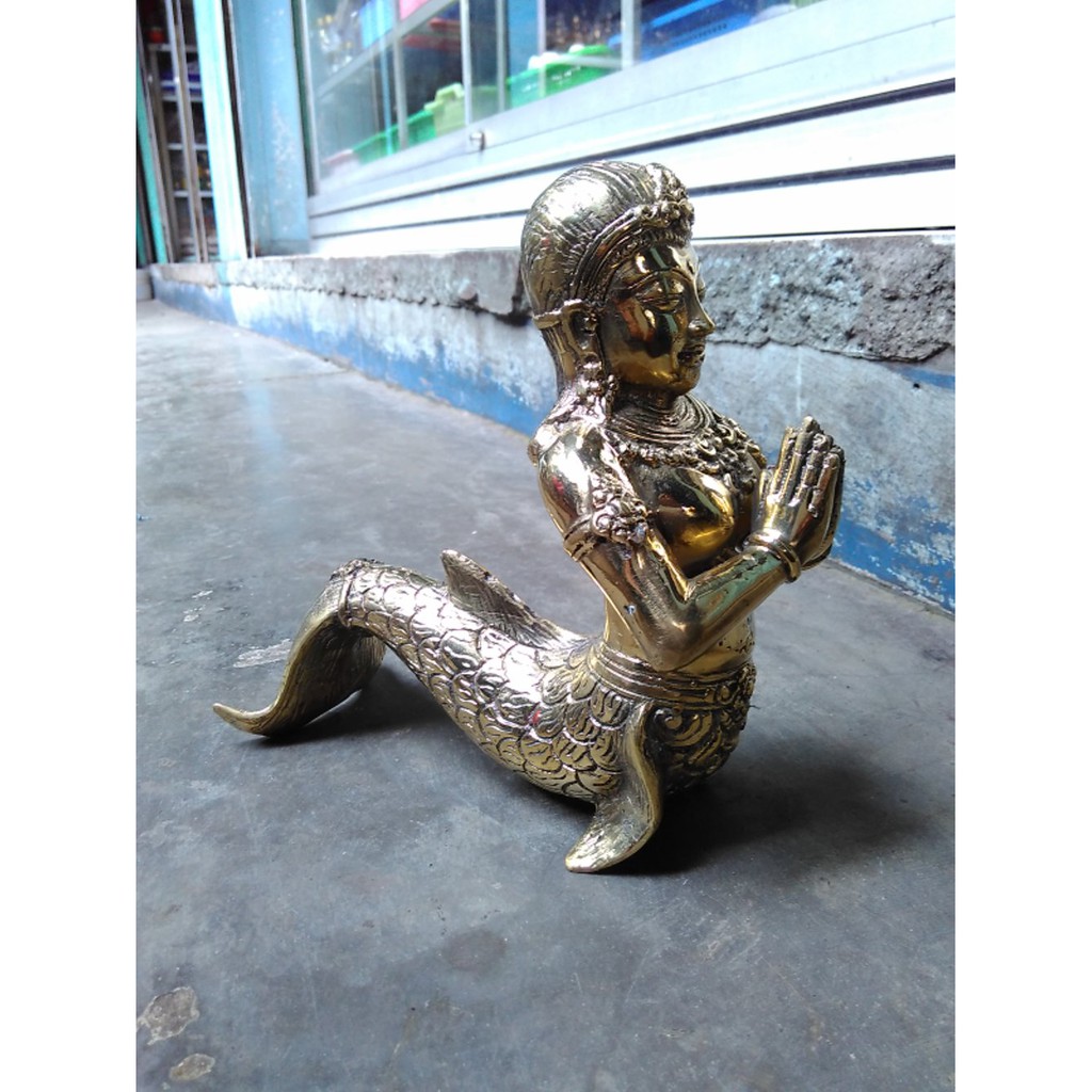 BARANG KUNO - PATUNG NYI BLORONG KUNINGAN