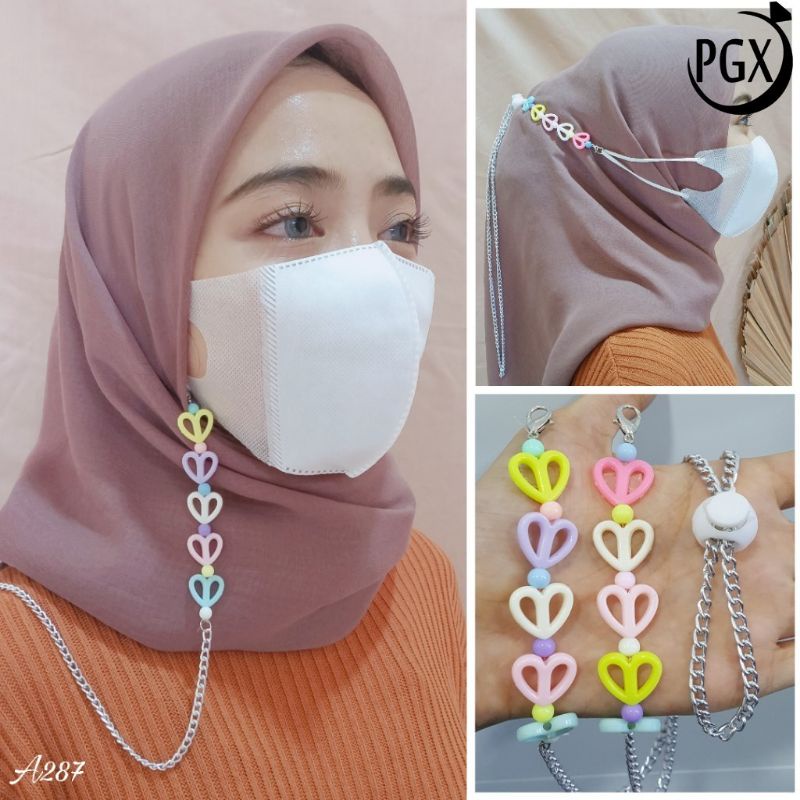 konektor hijab.kalung masker.pengait masker hijab.