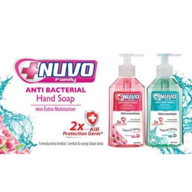 Nuvo hand soap 250ml botol pum / carex hand soap 250ml botol pum