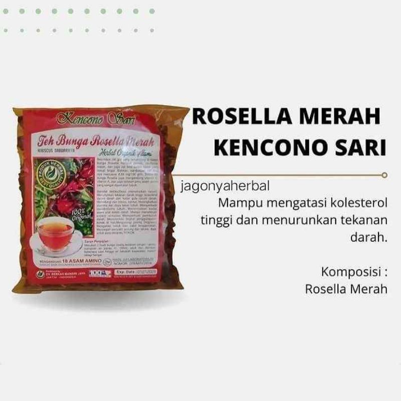 

Teh Bunga Rosella Merah Kencono Sari