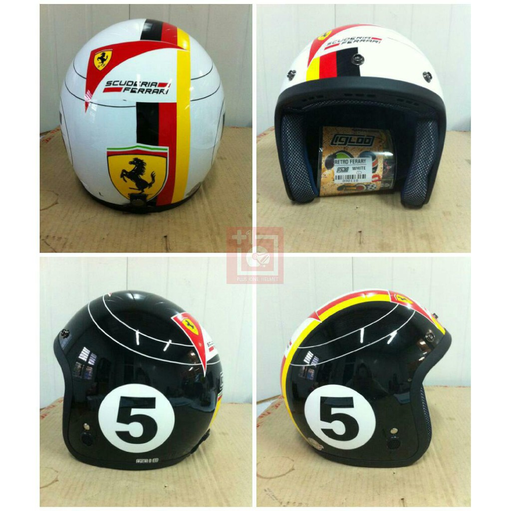 Helm SNI Murah-Igloo Retro FERRARI