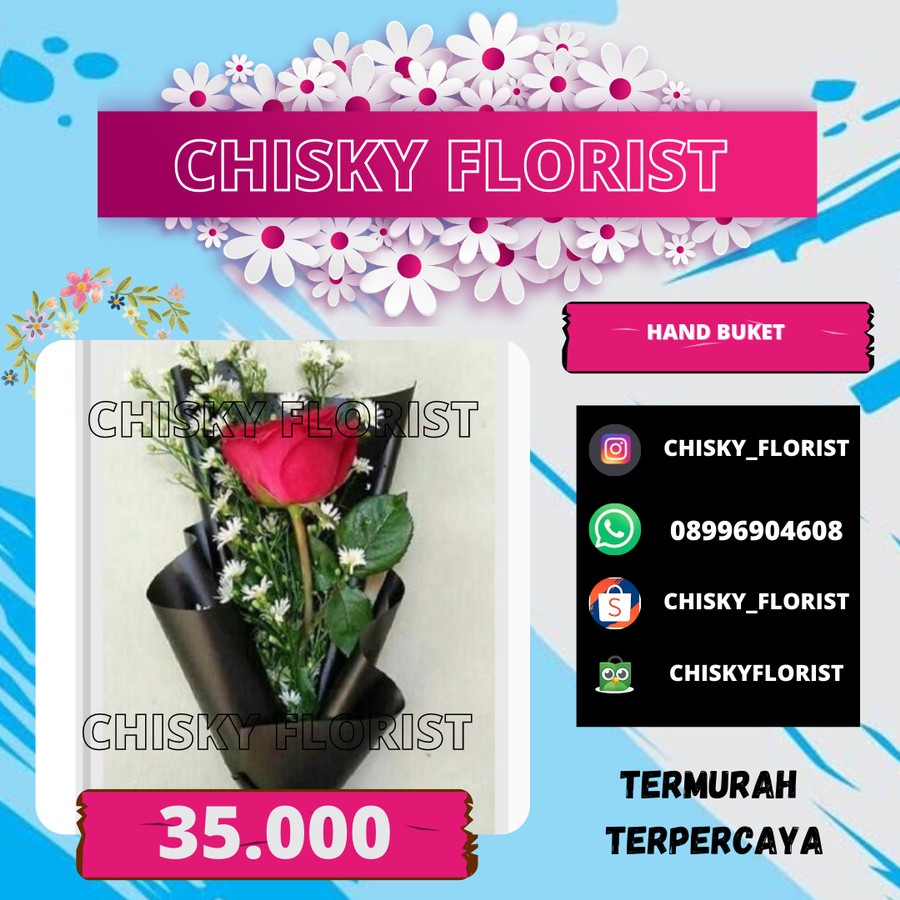 TOKO BUNGA BANDUNG / HAND BUKET MAWAR