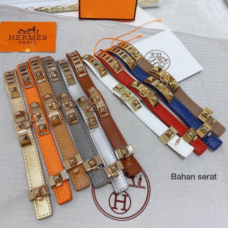 Gelang Kulit Mendor Cdc mini kulit epsom Premium Quality Bracelet Branded band Mini Tidak karatan 928