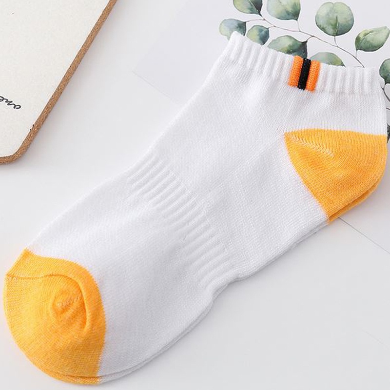 GANNISE - Kaos Kaki Polos Panjang Diatas Mata Kaki Kaoskaki Office Olahraga Fashion KK0007-KK0004 YELLOW