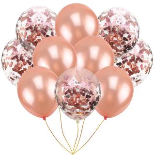 Balon dengan Bahan Latex dan Hiasan  Sequin Warna Berkilau 