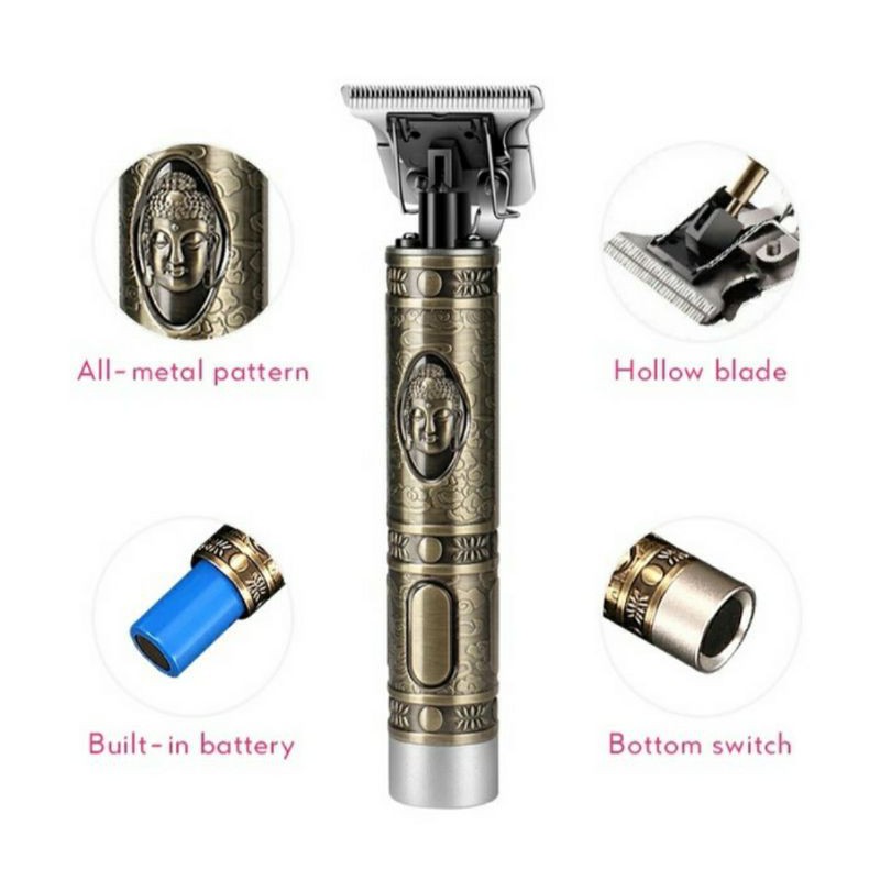 Hair Clipper Trimmer Detailer Alat Cukur Rambut Buddha Clipper WS T99 / Mesin Cukur Rambut Botak