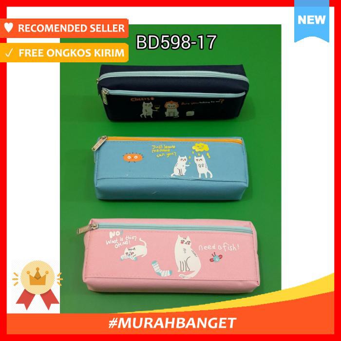 

Tempat Pensil - Kain Cute Cat 598 17 - Alat Tulis