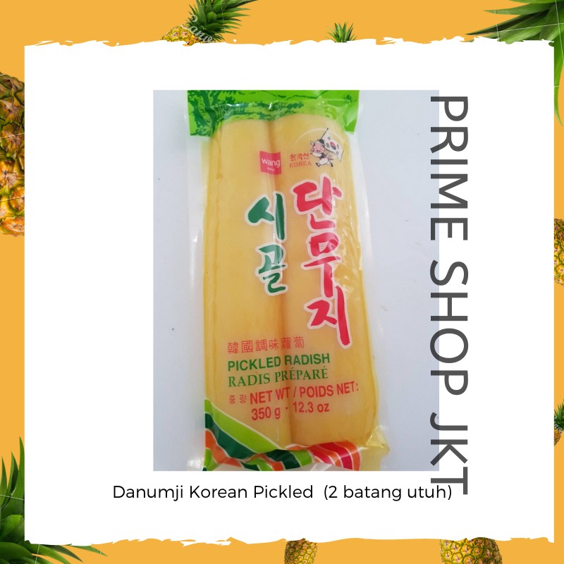

Wang Danmuji Acar Lobak Korea 350gr Radish Pickled Zuke Kimbab Utuh