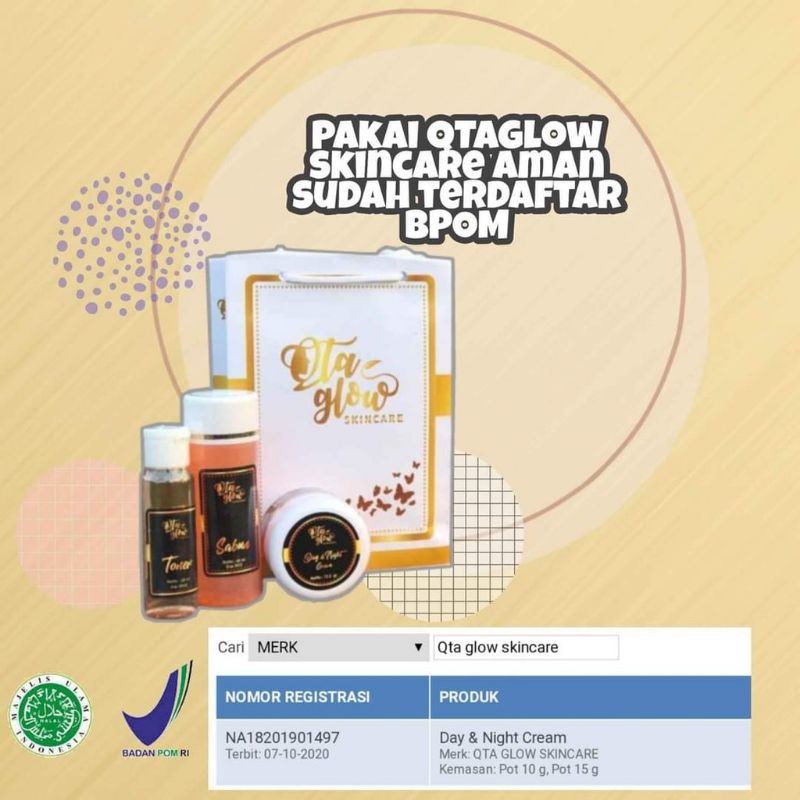 QTA glow skincare bpom