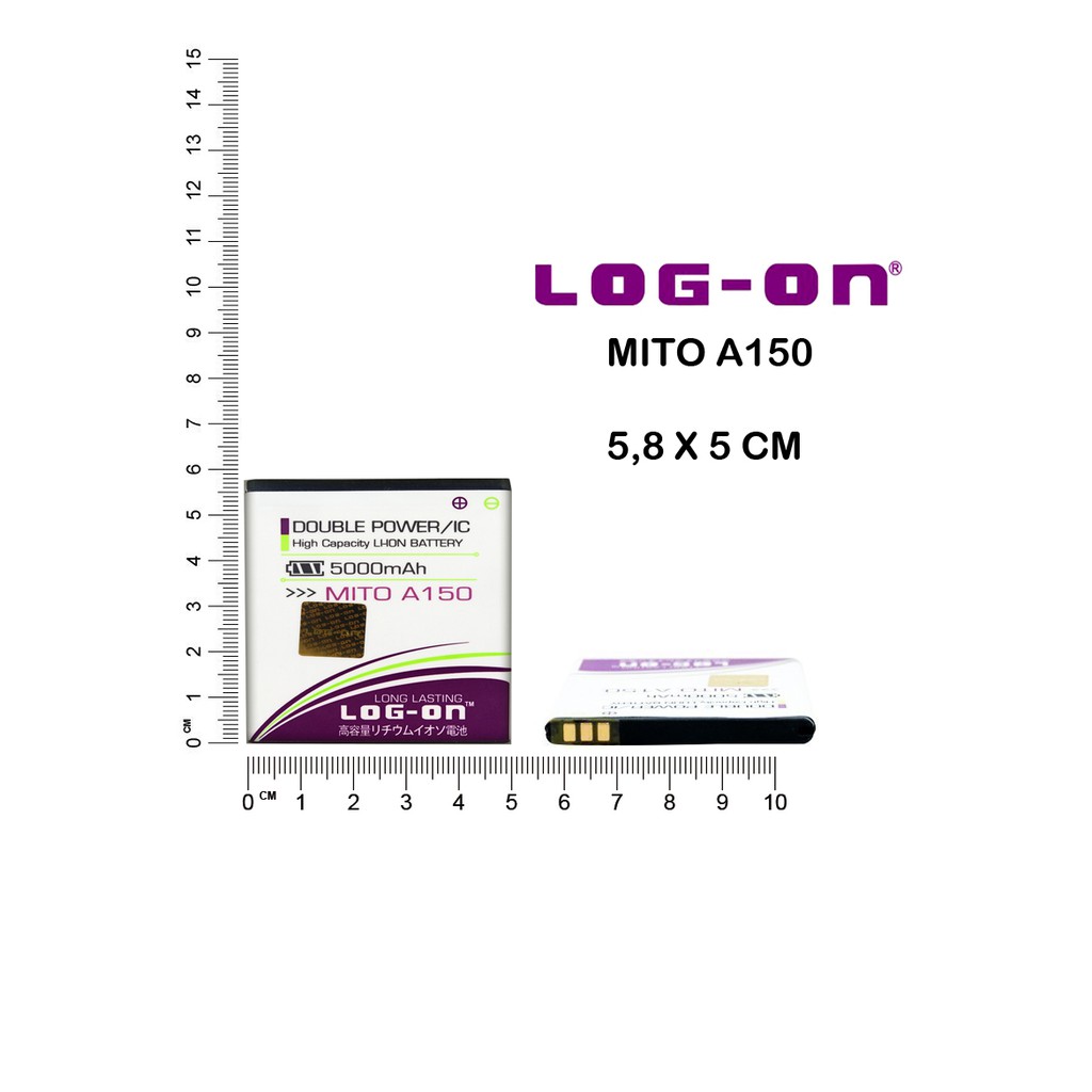 BATERAI MITO A150 - BA-00054 - DOUBLE POWER LOG ON BATRE