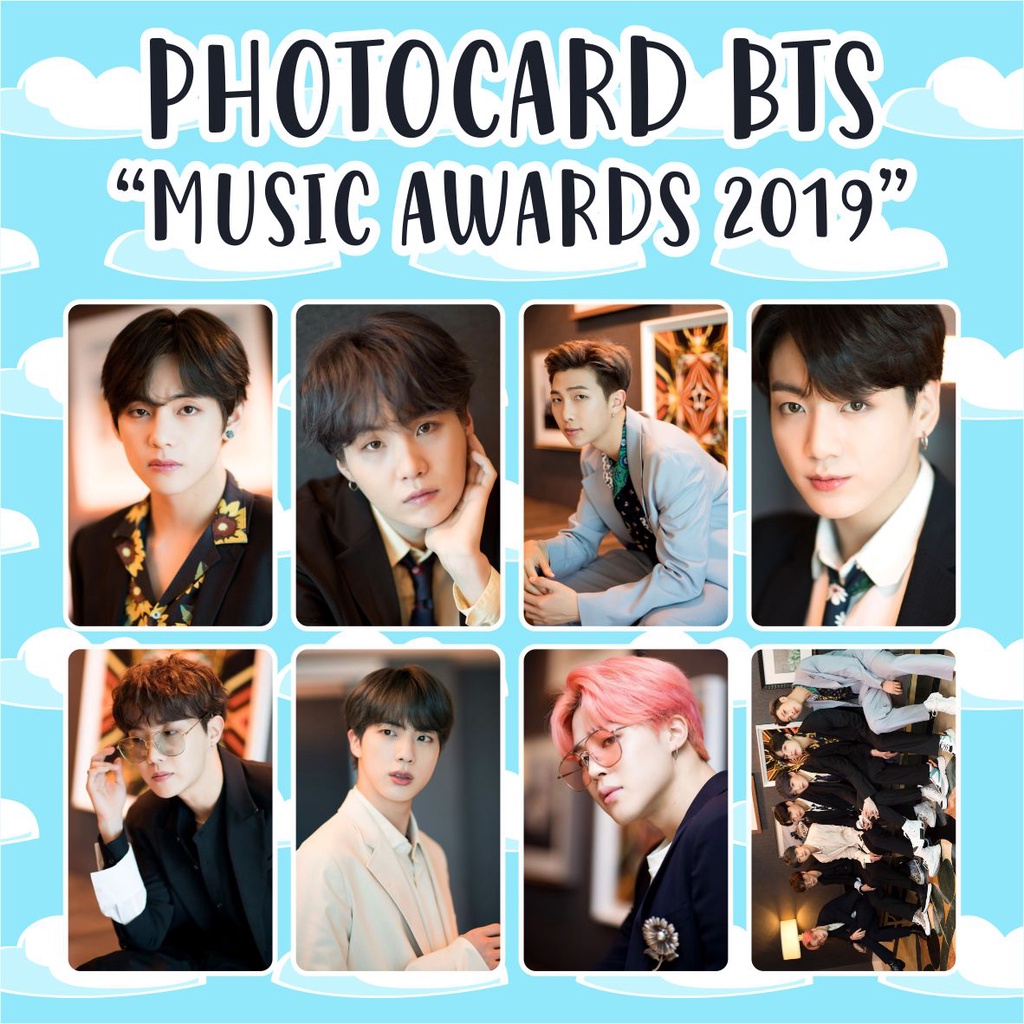 (READY STOCK) PHOTOCARD BTS MUSIC AWARDS 2019 - SOUVENIR KPOP MURAH UNOFFICIAL