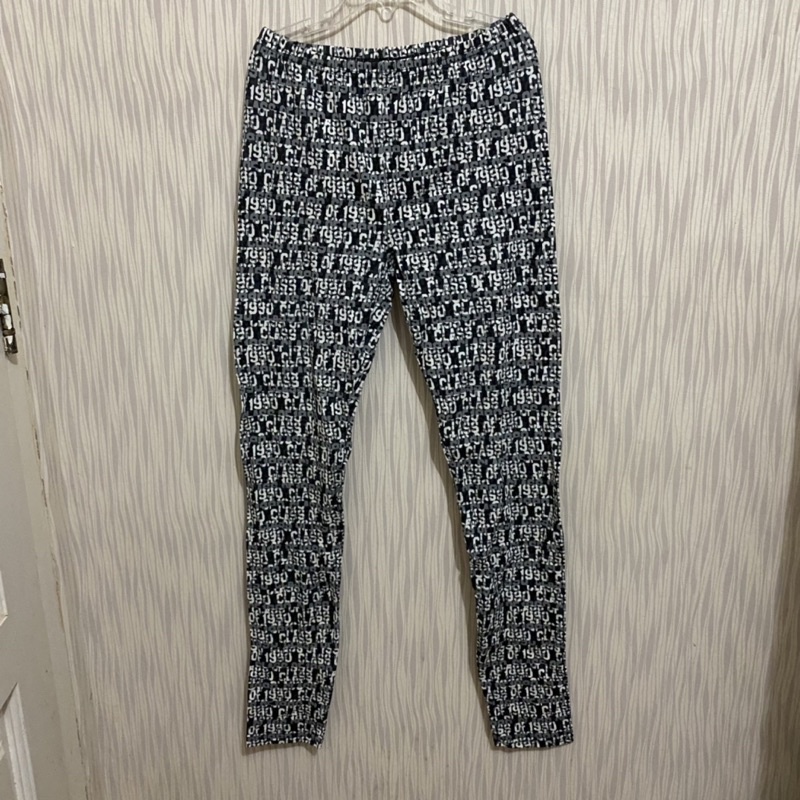 Pattern Pants uniqlo preloved 100% original authentic celana legging jegging panjang chino jogger se