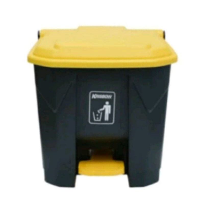 Tempat sampah plastik pedal 30 liter krisbow