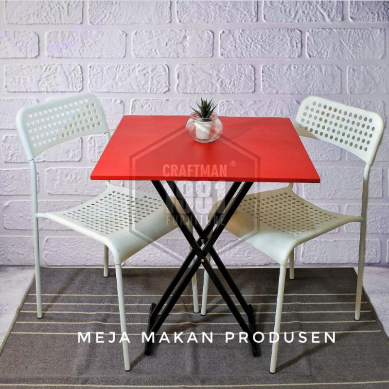  Meja  Lipat Meja  Cafe Meja  Bazar Meja  Jualan  50x50x70 Makan 