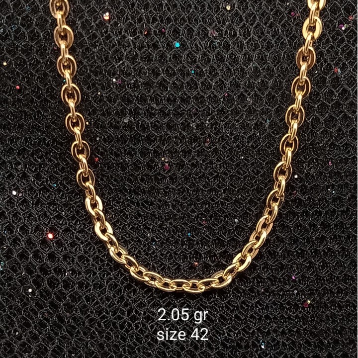 Kalung Emas 17 K - Putih 2.05gr Kadar 750 - 2990