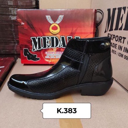 Sepatu Kulit PDH pria boots polri TNI security guard PNS sepatu Kerja formal Tampil lebih keren