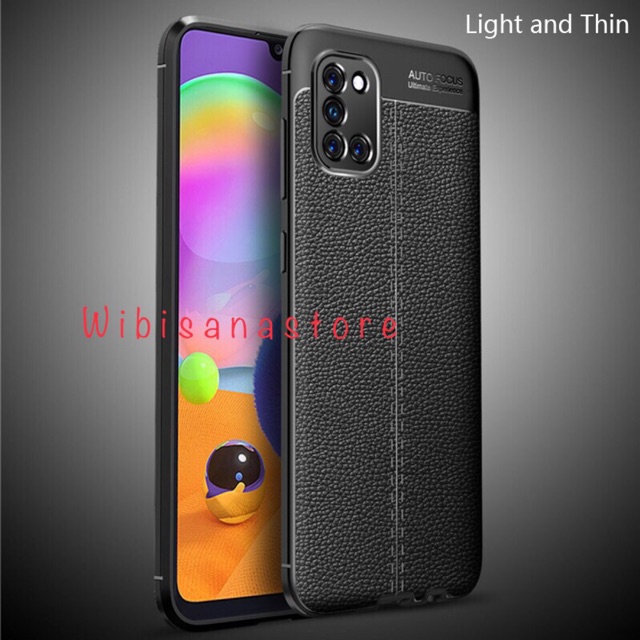 WS95 Original Case Sarung Hp Samsung Galaxy A31 2020 Hard Soft Silicone Kulit Jeruk Casing Cover Ori
