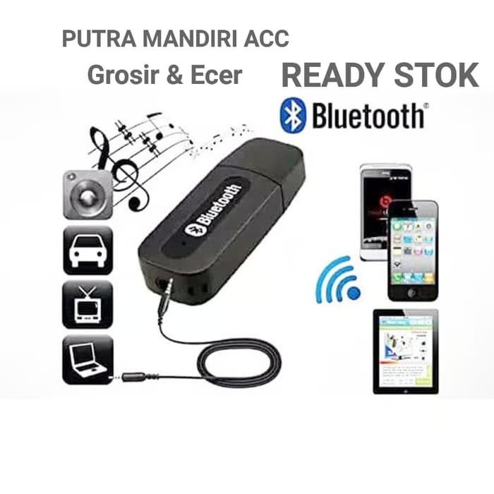 BLUETOOTH RECEIVER BT-360 CK-02 BLUETOOTH RECEIVER MUSIC TO AUX AUDIO - HITAM