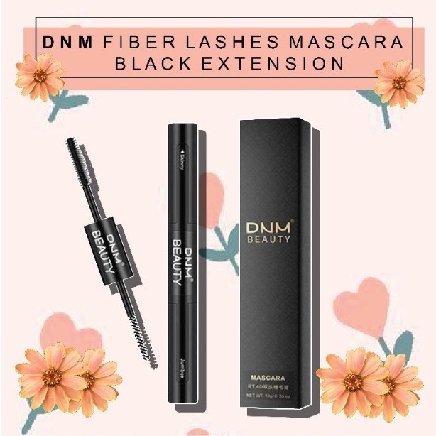 [100% Asli] DNM Fiber Mascara Black Extension Lash Length Curling Memanjangkan Menebalkan Melebatkan Bulu Mata