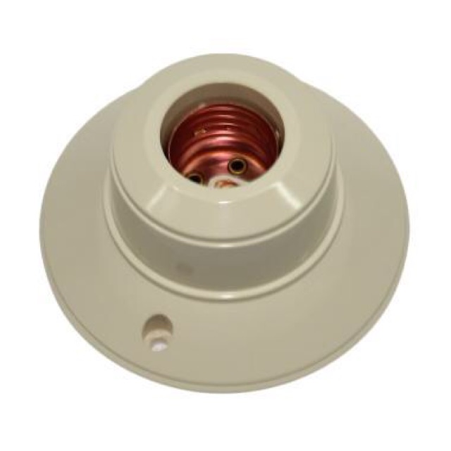 BROCO FITTING PLAFON 1212 / FITTING LAMPU BULAT BROCO CREAM WHITE