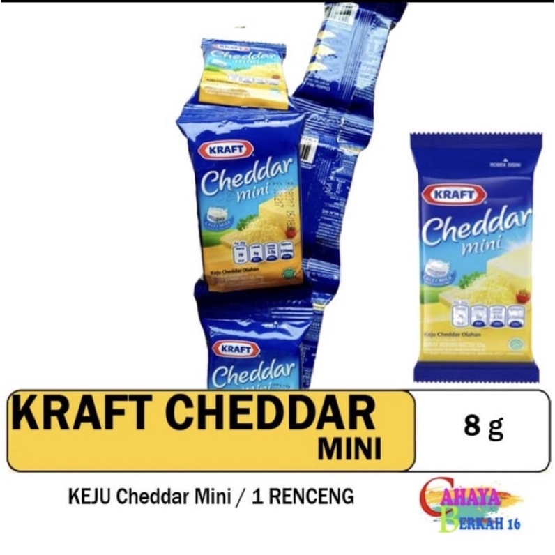 Jual Keju Kraft Cheddar Mini Sachset 8gram 1renceng Shopee Indonesia