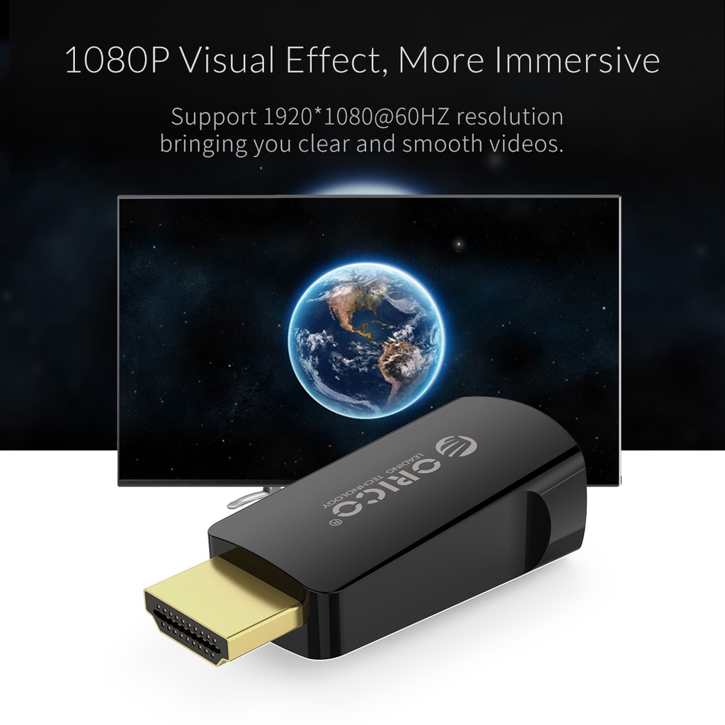 ORICO XD-HLFV HDMI to VGA Audio &amp; Video Convertor