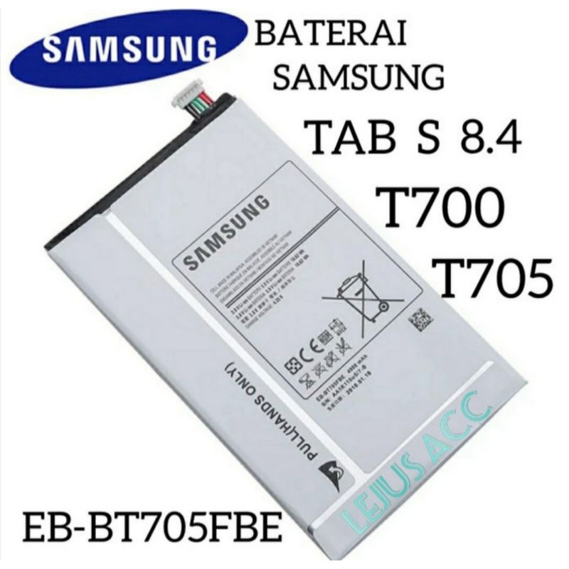 Baterai Samsung tab S 8.4 T705 T700 original baterai