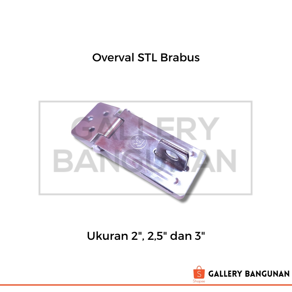 Overval Stainless Steel Overpal Stainles Kunci Pintu Pagar Lemari Gembok Cantolan Selot Grendel Teku