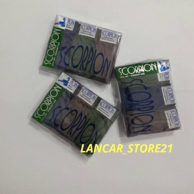 3PCS CELANA DALAM SCORPION/CD PRIA/CD SCORPION