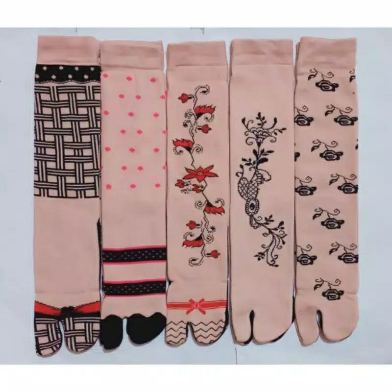 Kaos Kaki Jempol Motif Panjang Kaos Kaki Wanita Kaos Kaki Jempol Motif Muslimah Kaos Kaki Jempol